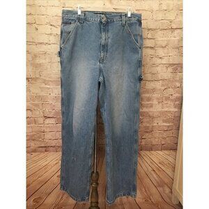 Vintage DKNY 90s Denim Carpenter Jeans 36 x 34 (34 x 33) Medium Wash 100% Cotton